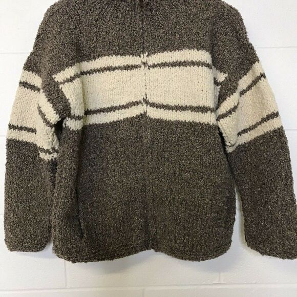 Alpaca Connection Womens Long Sleeve Cardigan Sweater Zip Front Size Medium - Picture 4 of 11